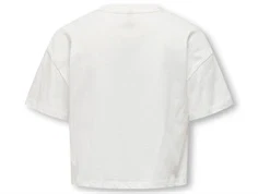 Kids ONLY t-shirt cloud dancer med pink print